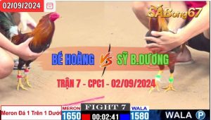 Trận 7 CPC1 02/09/2024 Anh Bé Hoàng Đá Xổ Anh Sỹ Bình Dương